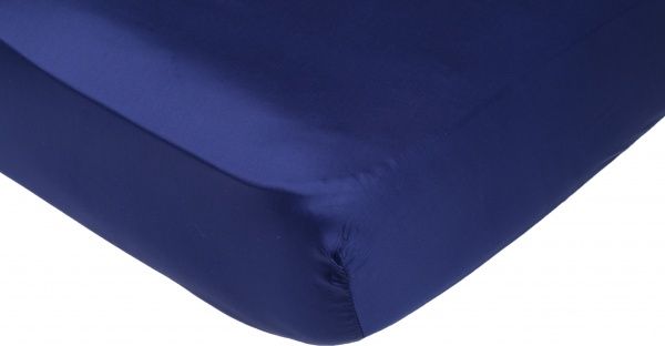 Простирадло на резинці Bamboo 180x200 см темно-синій La Nuit 