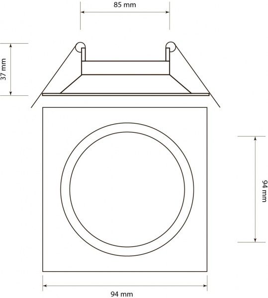 Светильник точечный Светкомплект HDL AS 54WH 50 Вт G5.3 белый 