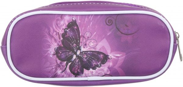 Пенал шкільний Метелик фіолетовий із малюнком