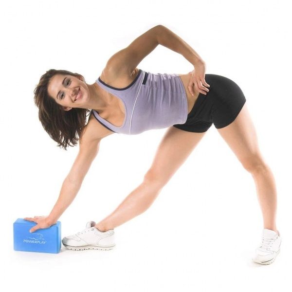 Блок для йоги PP-4006 Yoga Brick блакитний