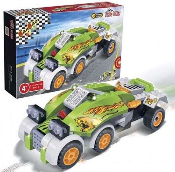 Конструктор BanBao Turbo Машинка для гонок 8612
