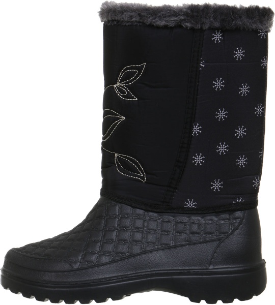 Сапоги Гофра женские (вставка мех) р.38/39 черный