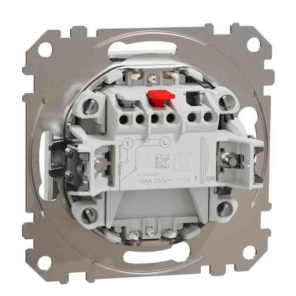 Выключатель одноклавишный Schneider Electric Sedna Design с подсветкой 10 А 250В белый SDD111101L