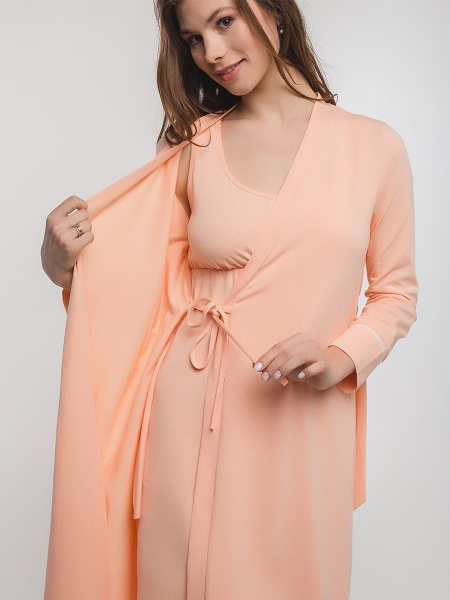 Халат для вагітних Мамин Дом 44 La Rose чайна троянда 