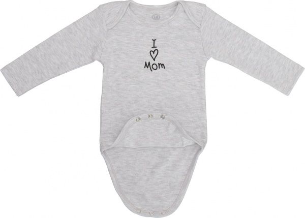 Боді Фламінго ясельний 2 шт. р.80 чорний/меланж 449-222 