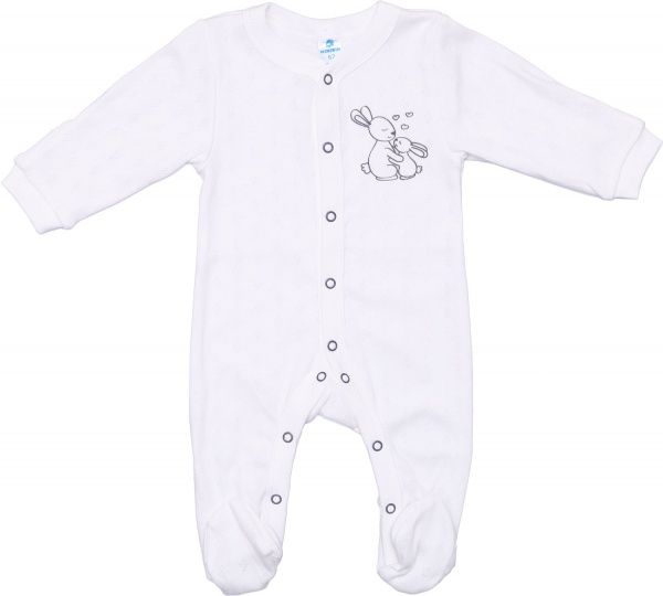 Комбинезон детский унисекс Minikin р.56 молочный 21230556 