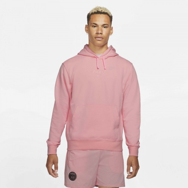 Джемпер Nike PSG M NK GFA FLC HOODIE FT CZ7515-658 р. L рожевий