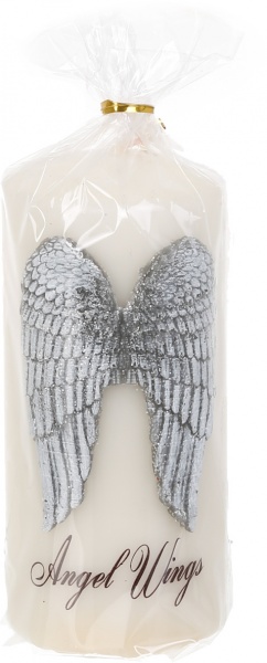 Свічка декоративна Циліндр 70х100 Крила ангела Pako-If