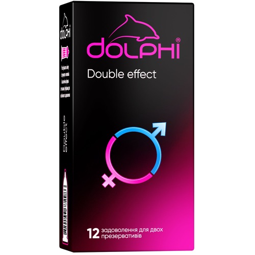 Презервативи Dolphi Double effect 12 шт.