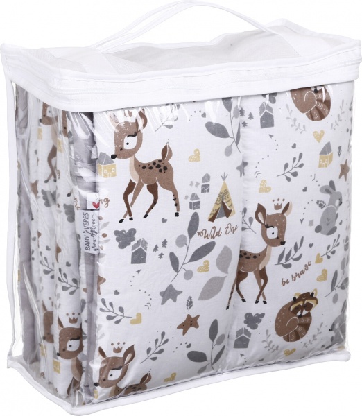 Защита на детскую кровать Forest animals beige 3 части Baby Veres бежевый 301.17 