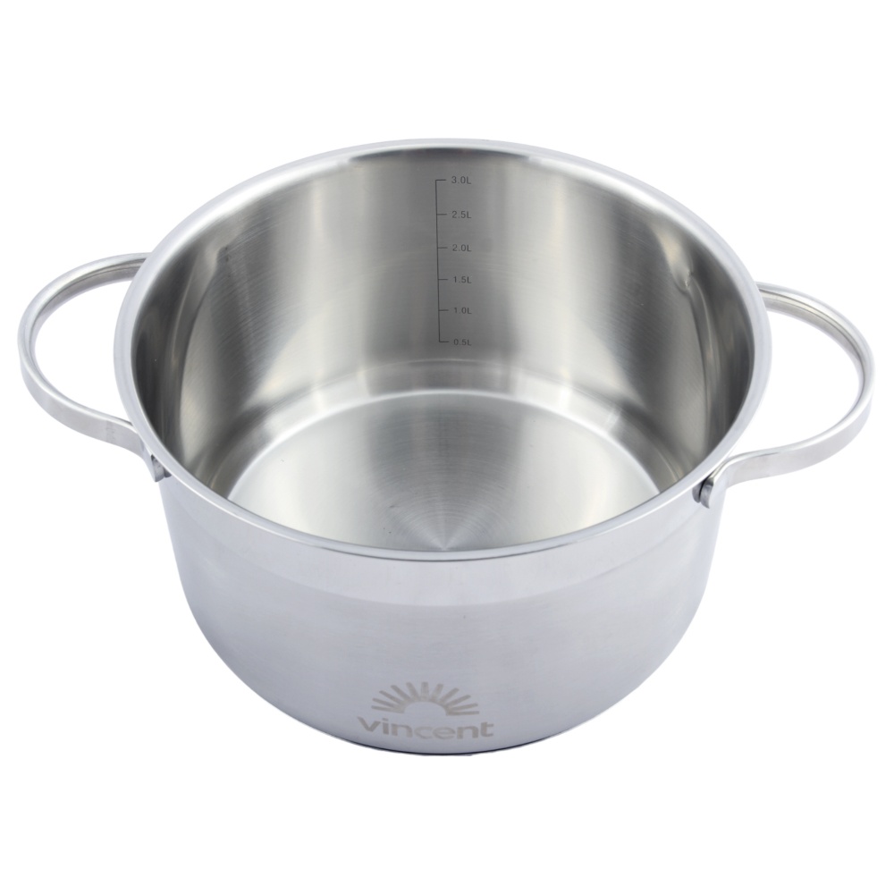 Кастрюля с крышкой Vincent 20 см 3,3 л VC-3185-20