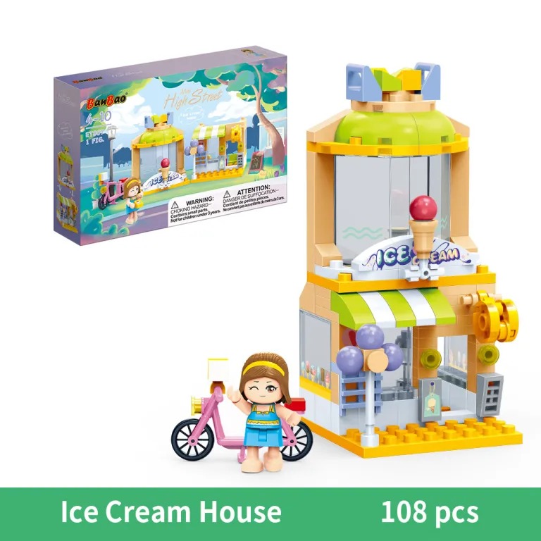 Конструктор BanBao Будинок морозива Mini High-Street Series ET807