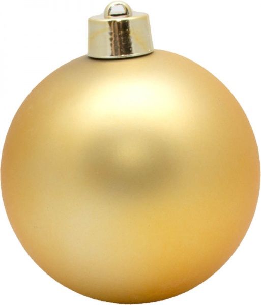 Куля пластикова Девілон d200 однотонна матова золото
