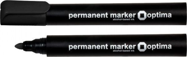 Маркер Optima перманентний O16115 чорний 
