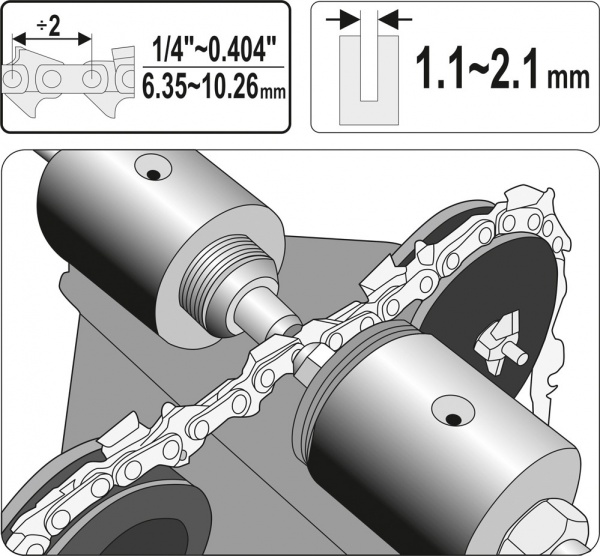 Станок YATO для клепки цепей бензопил YT-84970