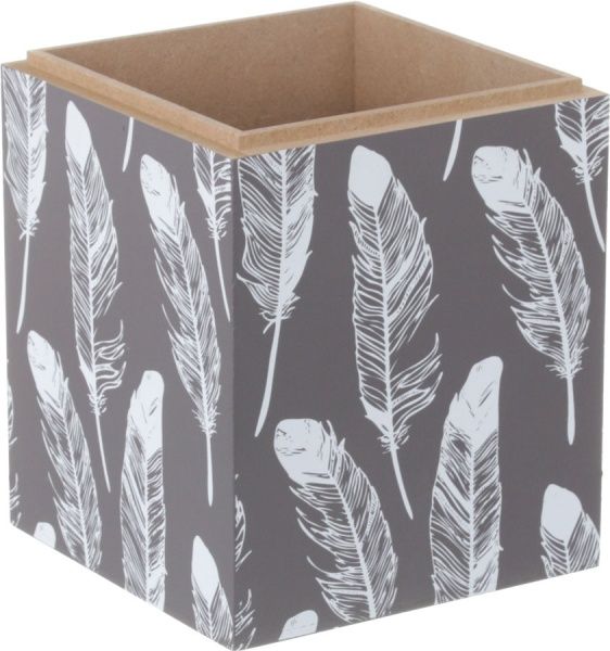 Скринька декорована Пір'я 12х12х15 см