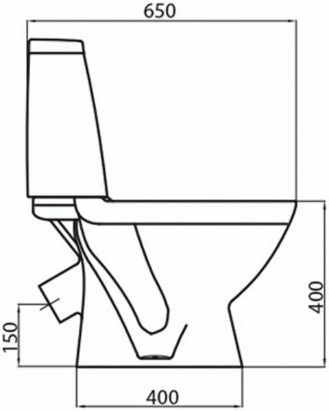 Унитаз-компакт Kolo Modo L39003000 с дюропластовым сиденьем
