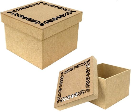 Коробка с фигурной крышкой 1 20х20х15 см Rosa Talent 