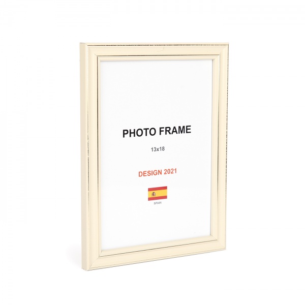 Рамка для фото 1 фото 13х18 см слоновая кость 