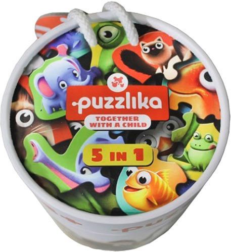 Іграшка-пазл Левеня 5 в 1 із малюком