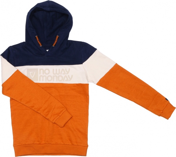 Худи для мальчика NWM р.128 оранжевый с черным U44239-1 
