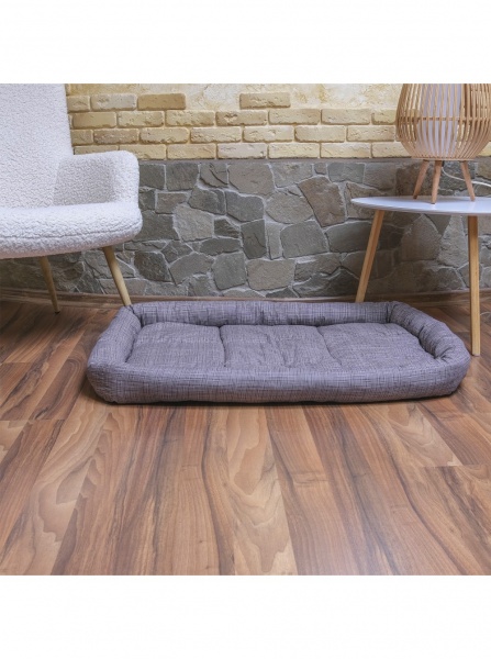 Лежак FX home Хит 104х82х10 см коричневая полоса