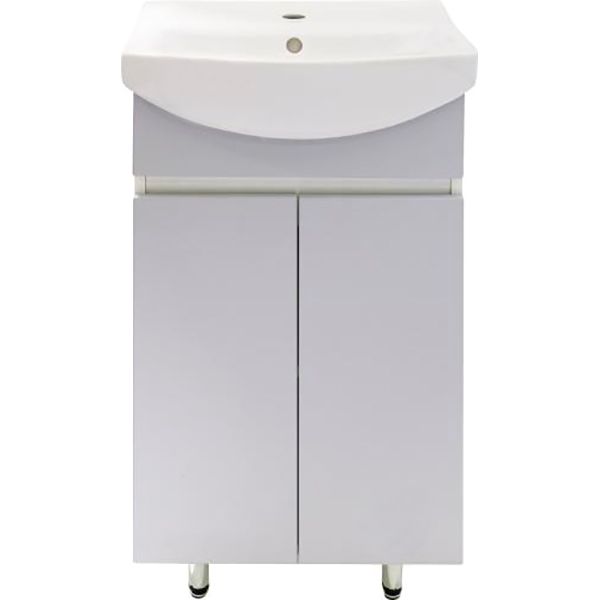 Тумба напольная Грейд Агата серая под умывальник Cersania 50