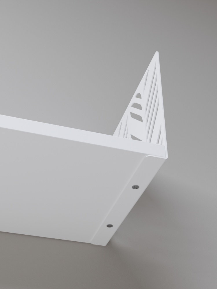 Полиця навісна Metkas Home Листя 170x700x220 мм білий (LPN01733 07022 11)