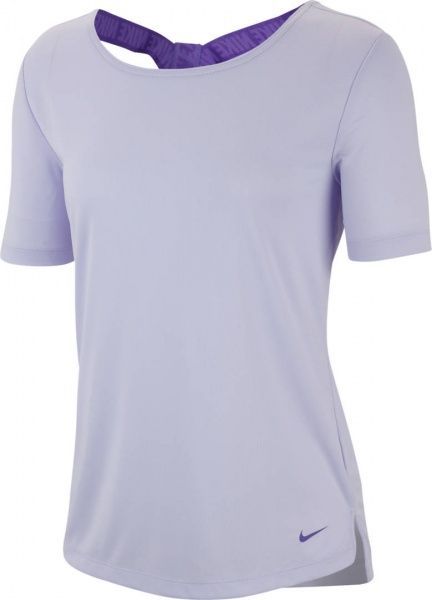 Футболка Nike W NK DRY SS TOP ELASTIKA BV4421-539 L фіолетовий