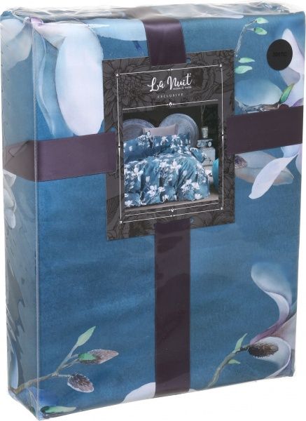 Комплект постільної білизни Tender flowers D сімейний різнокольоровий принт La Nuit 