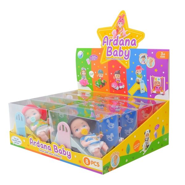 Кукольный набор Baby Ardana A702A с горкой, 4 шт. в ассортименте