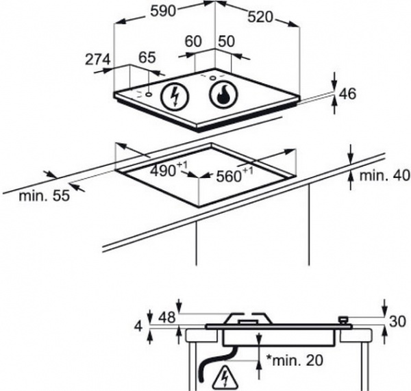 Варильна поверхня Electrolux GPE363RCV
