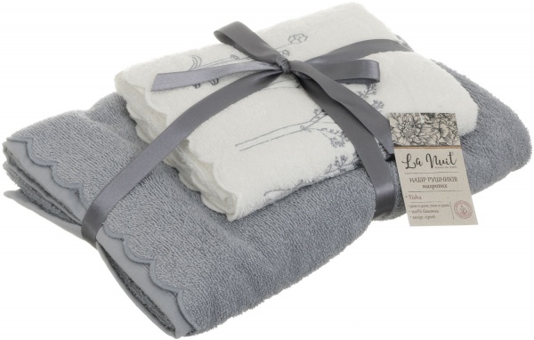 Набор полотенец Tisha 2 шт серый La Nuit 