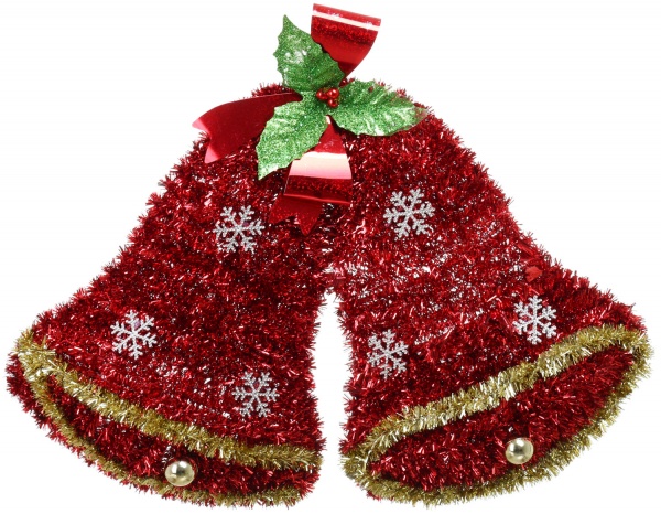 Фигурка декоративная в форме колокольчиков из мишуры CAA223180 38 см 