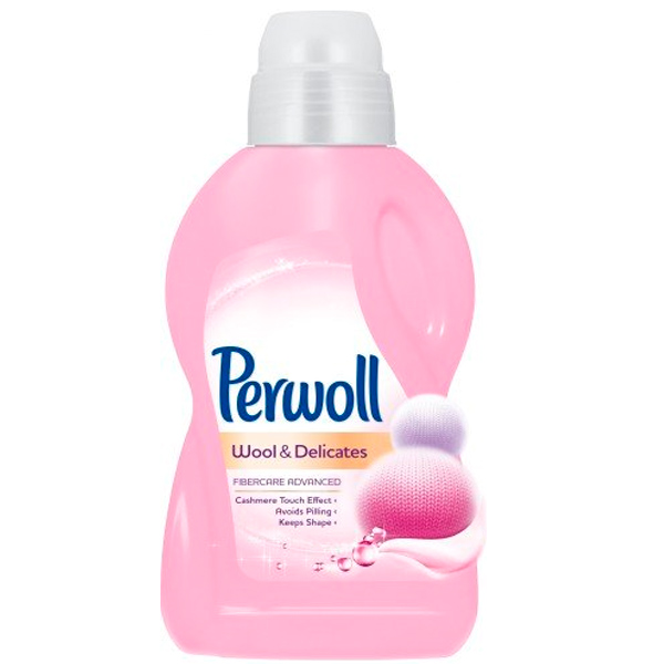 Гель для машинной и ручной стирки Perwoll для деликатной стирки для шерстяных и деликатных вещей 0,9 л