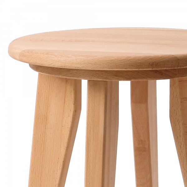 Табурет KROKWOOD Dresden из массива бука (350x350x450 мм) натуральный 