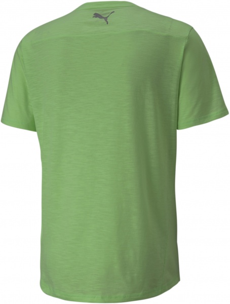 Футболка Puma RUN LOGO SS TEE M FIZZY LIME 52140134 р.M салатовий