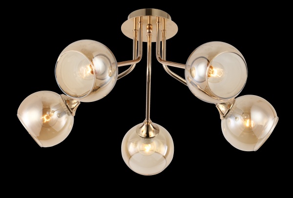 Люстра потолочная Blitz 5x40 Вт E27 золотой 1516-45 