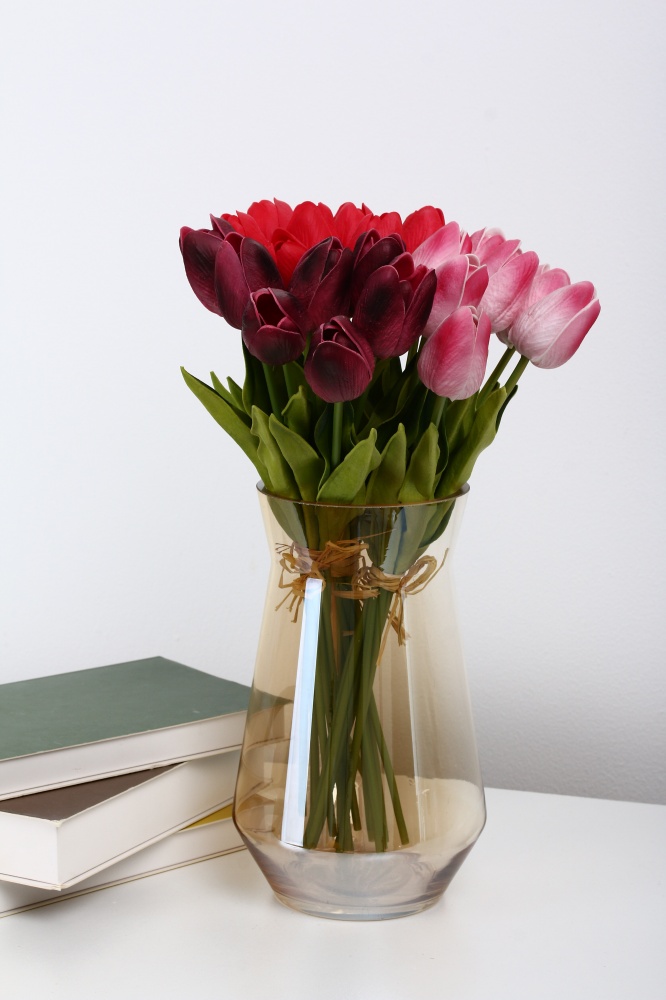 Ваза скляна Sensio Galaxy 20,7 см золота 1005