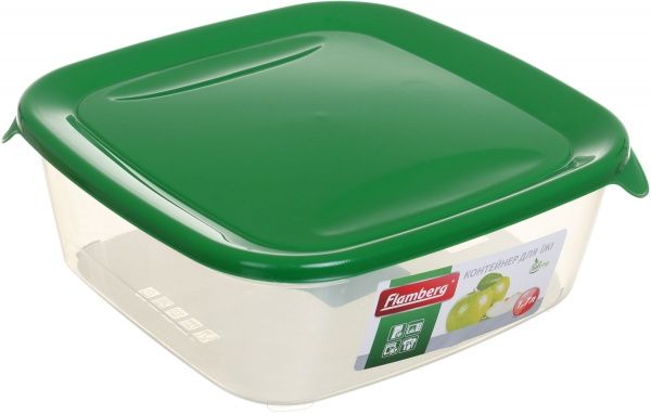 Контейнер для зберігання 1,7 л зелений Flamberg