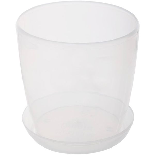 Горщик квітковий Омела 0.8 л глянцевий прозорий 