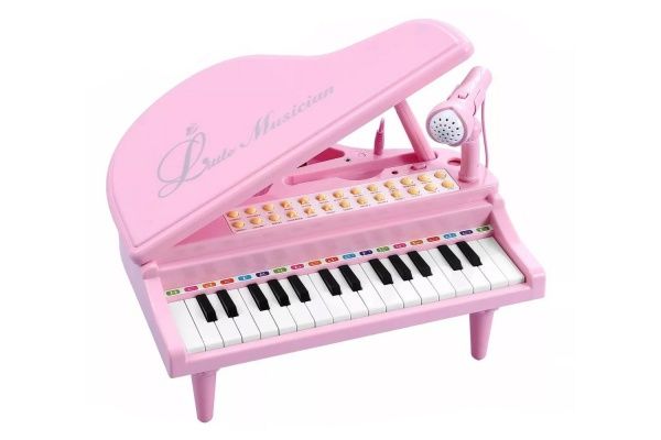 Електронне піаніно Baoli з мікрофоном 31 клавіша (рожевий) BAO-1504C-P