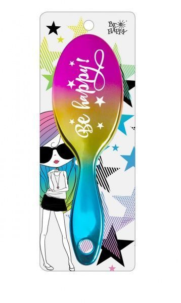 Щітка для волосся Be Happy сувенірна Super Star 022-Be happy!