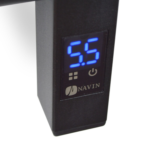 Рушникосушарка електрична NAVIN Грандис 480х1000 мм Sensor правий з таймером чорний муар (12-208053-4810) 