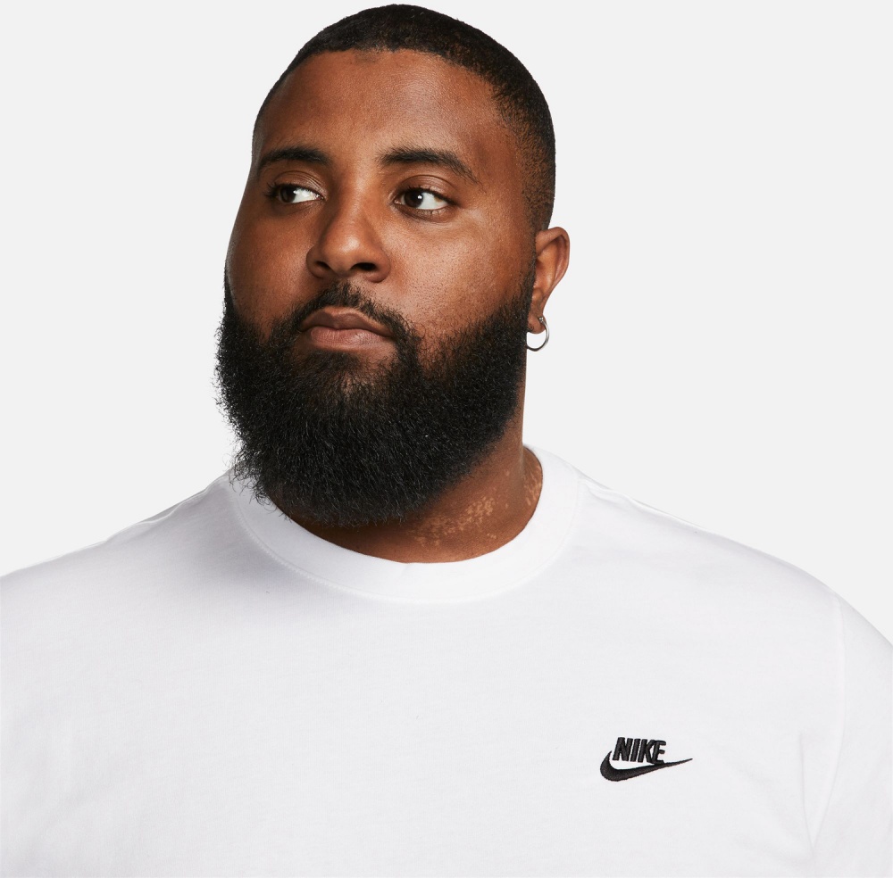 Футболка Nike NS CLUB TEE - LS AR5193-100 р.M белый