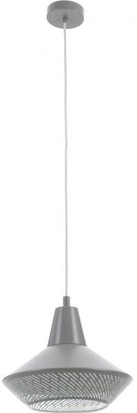 Підвіс Eglo 49866 1x60 Вт E27 сірий Піондро 