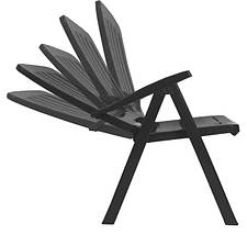 Стул пластиковый Bica Carmen 104x61x59 см графит