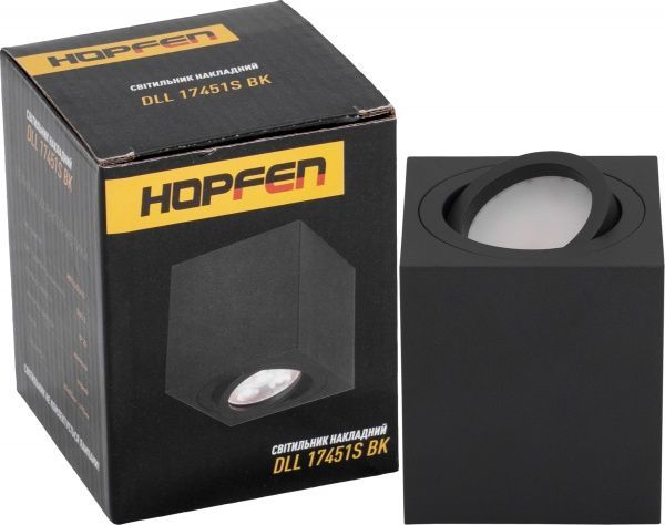 Світильник точковий Hopfen DLL 17451 S GU5.3 чорний 