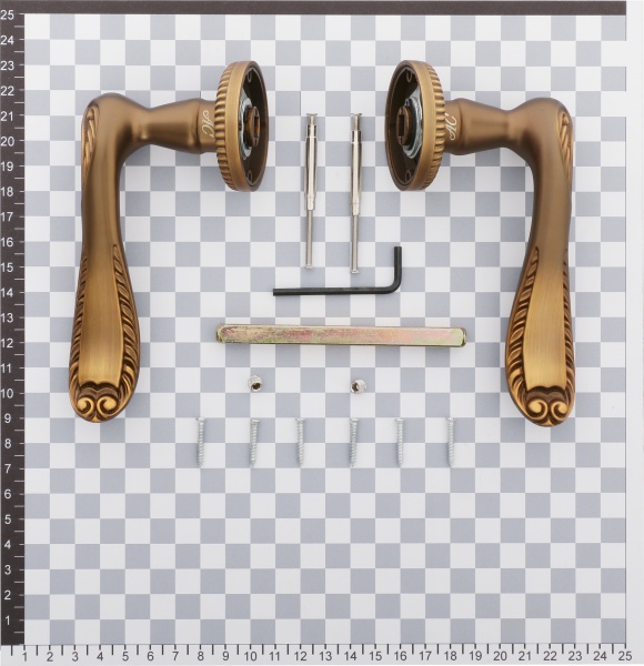 Ручка на розетці Antique Collection Aurella кавовий