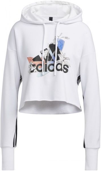 Джемпер Adidas NINI GFX HOODY GJ6546 р. XS білий